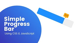 Progress Bar Using CSS & JavaScript | Web Design | Dynamic | Simple
