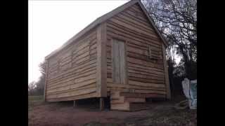 Waney Edge Wood Cabin Build