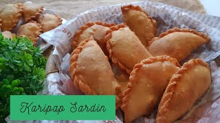 Karipap Sardin Rangup Tanpa Shortening, Tanpa Telur, Tanpa Perlu Rehatkan Doh | Sardine Curry Puff