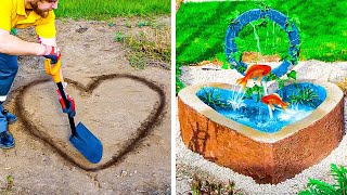 DIY POND || BACKYARD DECOR PROJECTS FOR YOUR INSPIRATION