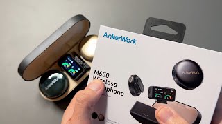 HOW TO USE the AnkerWork M650 in 1 MINUTE!  Better than DJI MIC!  Better than RODE Wireless GO II!