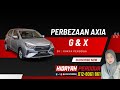 PERBEZAAN ANTARA AXIA G DAN X 2023