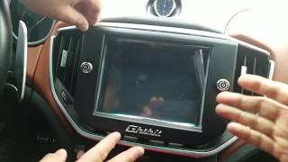 How to Remove Radio / Navigation / Touch Screen from Maserati Ghibli 2016 for Repair.