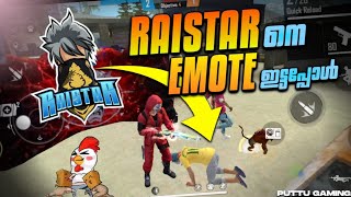 RAISTAR നെ EMOTE ഇട്ടപ്പോൾ 🥰 | CS RANKED GAMEPLAY | FREE FIRE MALAYALAM