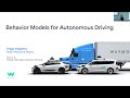 Waymo at CoRL 2022 | Behavior Models for Autonomous Driving