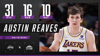 Austin Reaves drops HISTORIC TRIPLE-DOUBLE in Lakers' SPECTACULAR comeback to finish season! 🔥