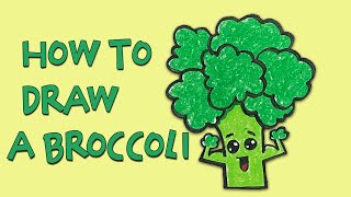 How to draw a Broccoli | Vegetable drawing | Easy drawing for kids | MaYa