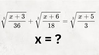 Three Cube Roots Hiding a Legendary Identity — Two Answers Revealed | Math Olympiad