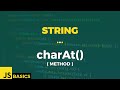 Javascript Basics · String · charAt() (method)