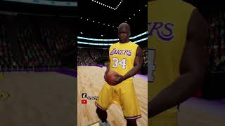 POV guarding prime Shaq #nba #animation #basketball