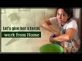 Let's give her a break, work from Home | Hina Khan | Khan Family | Self Quarantine Period.