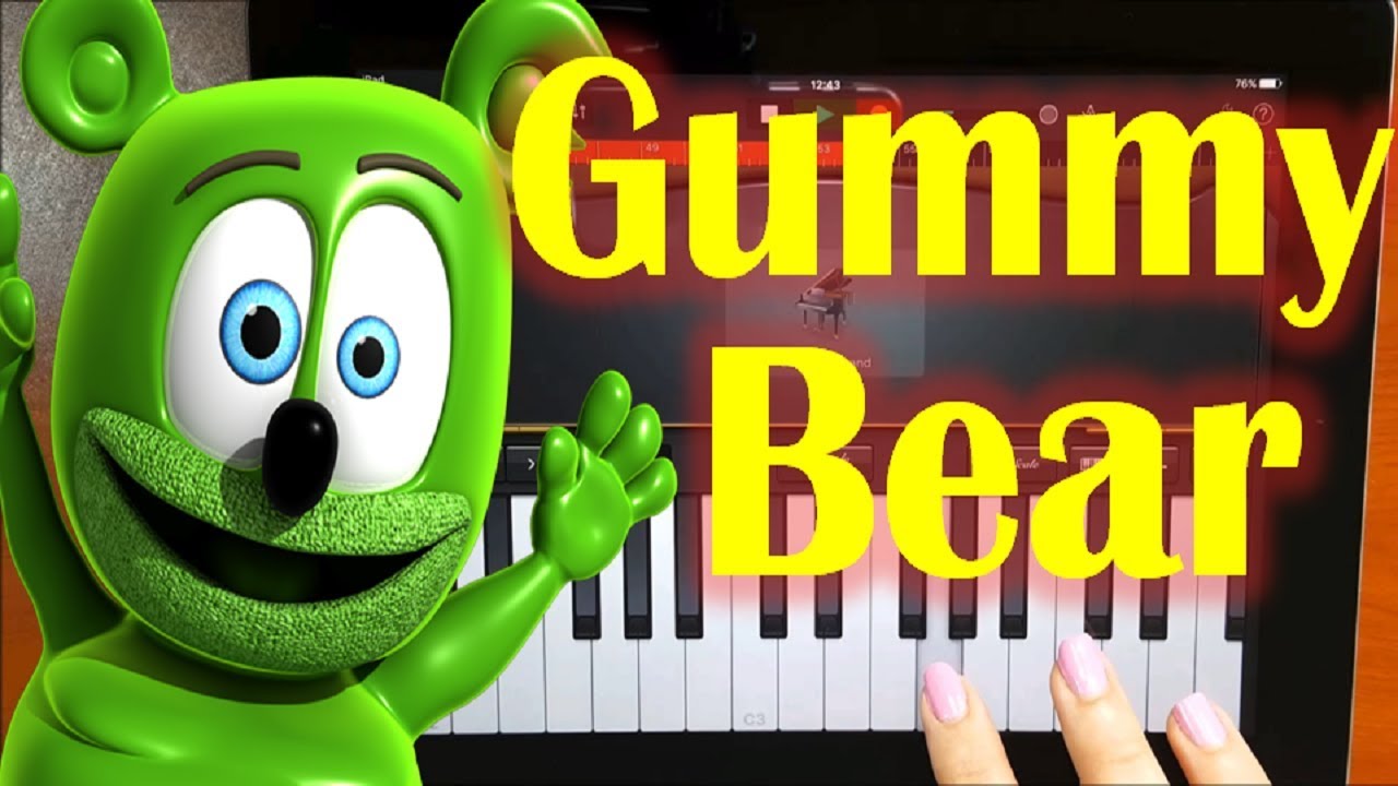 The Gummy Bear Song Easy Piano Tutorial Youtube