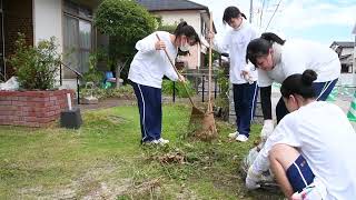 北陵高生が１人暮らしの高齢者宅で清掃ボランティア（2024年7月21日）