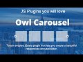 Owl Carousel Plugin | create a beautiful responsive carousel slider | JS Plugins you will love 😍