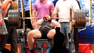 Vladimir Kravtsov - RAW BP 305kg@129kg (missed) - EUROLIFTING 2011