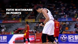 Japanese NBA player Yuta Watanabe EXPLODES for 34 points in FIBA Tournament record