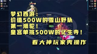 梦幻西游：价值500W的雪山野队第一狮驼！皇宫单挑500W的化生寺！