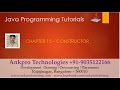 Java for beginners - Chapter 15 : Constructors in Java