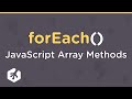 JavaScript Array Methods: forEach()