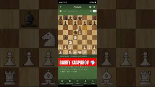 Garry Kasparov amazing Trap against the Sicilian Defense ♟️💎 #chess