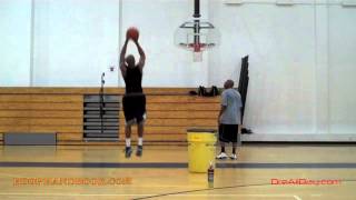 Basketball Footwork for Shooting - Jab Step, Crossover-Dribble Jumper Shooting Drill | Dre Baldwin