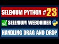Selenium Python #23 | Drag and Drop with ActionChains