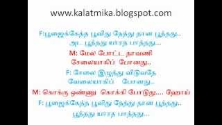 Poojaikketha Poovithu Tamil Karaoke Song For Male Singers