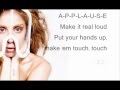 Lady Gaga - Applause Lyrics
