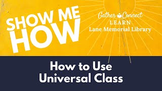 How to Use Universal Class