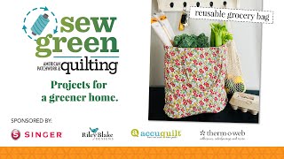 How to Sew a Reusable Grocery Tote