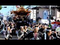 令和５年　八田荘だんじり祭り残曳　八田北町　大池パレード（２０２３年１０月２２日）