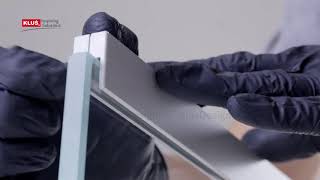 KLUS LLC - KRAV extrusions for highlighting the edges of glass or translucent materials