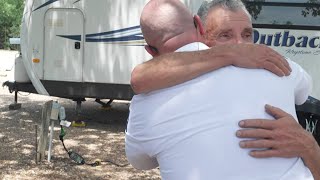 Homeless veteran left his dog at a fire station — now both have a place to call home
