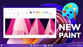 New Paint App in Windows 11 with Updated Design