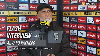 Álvaro Pacheco: "Hoje quem perdeu dois pontos foi o Vitória"
