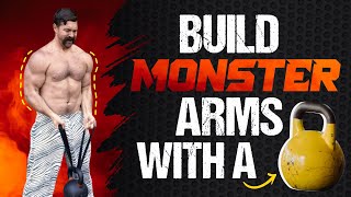 50 Rep Kettlebell Arm Workout [Build Muscular Biceps, Triceps, & Forearms] | Coach MANdler