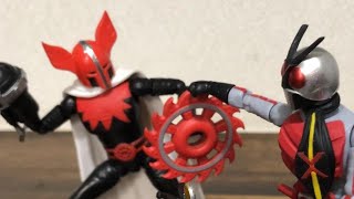 仮面ライダー　　SHODO版　再生アポロガイスト 対決　Xライダー