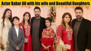 Babar Ali with his Wife and Children attended Wedding Event