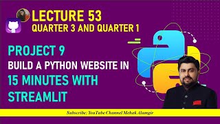 build a python website in 15 minutes with streamlit