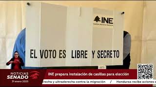 INE prepara instalación de casillas para la elección