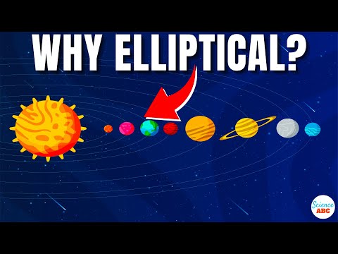 What causes an elliptical orbit?