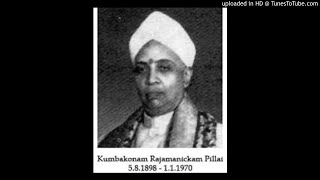 Kumbakonam Rajamanickam Pillai -Saraguna Palimpa-Kedaragaula-Adi-Poochi Srinivasa Iyengar-Violin