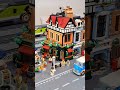 lego tudor corner modular building set 10350 in my lego city. legocity legotrain legorailyard