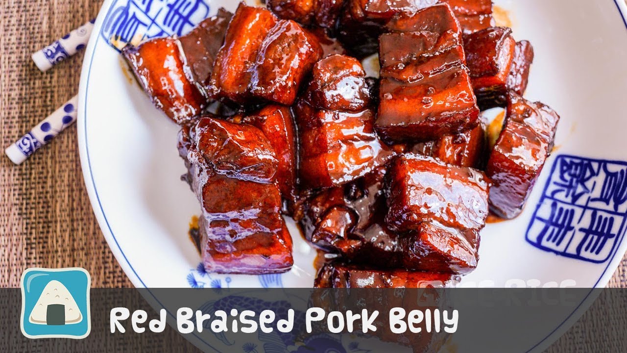 Red Braised Pork Belly Recipe (Hong Shao Rou 红烧肉) - YouTube