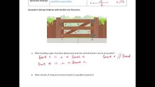 Solving Problems with Parallel Lines Theorems