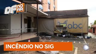 Incêndio em papelaria no SIG é controlado pelo Corpo de Bombeiros | DF no Ar