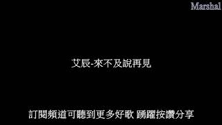 艾辰-來不及說再見 『多想此刻 定格時間 熙攘人潮 當看不見』 【動態歌詞】 Marshal