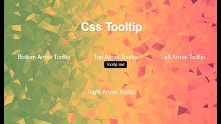Css Tooltip Example, Tooltip On Focus, Tooltip On Mouse Hove Css