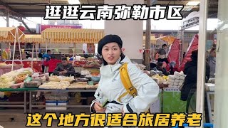 自驾冬游云南第10天，带大家逛逛弥勒城区，这个地方非常适合养老【七哥和露露】