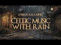Relaxing Celtic Music with Rain 11 Hours💦 Alley lane in a fantasy medieval city😴#medievalmusic